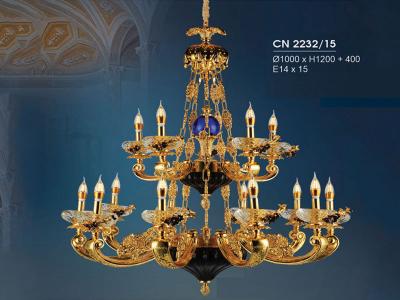 Đèn Chùm Phòng Khách HFCN-2232/15 Sang Trọng, Đẳng Cấp