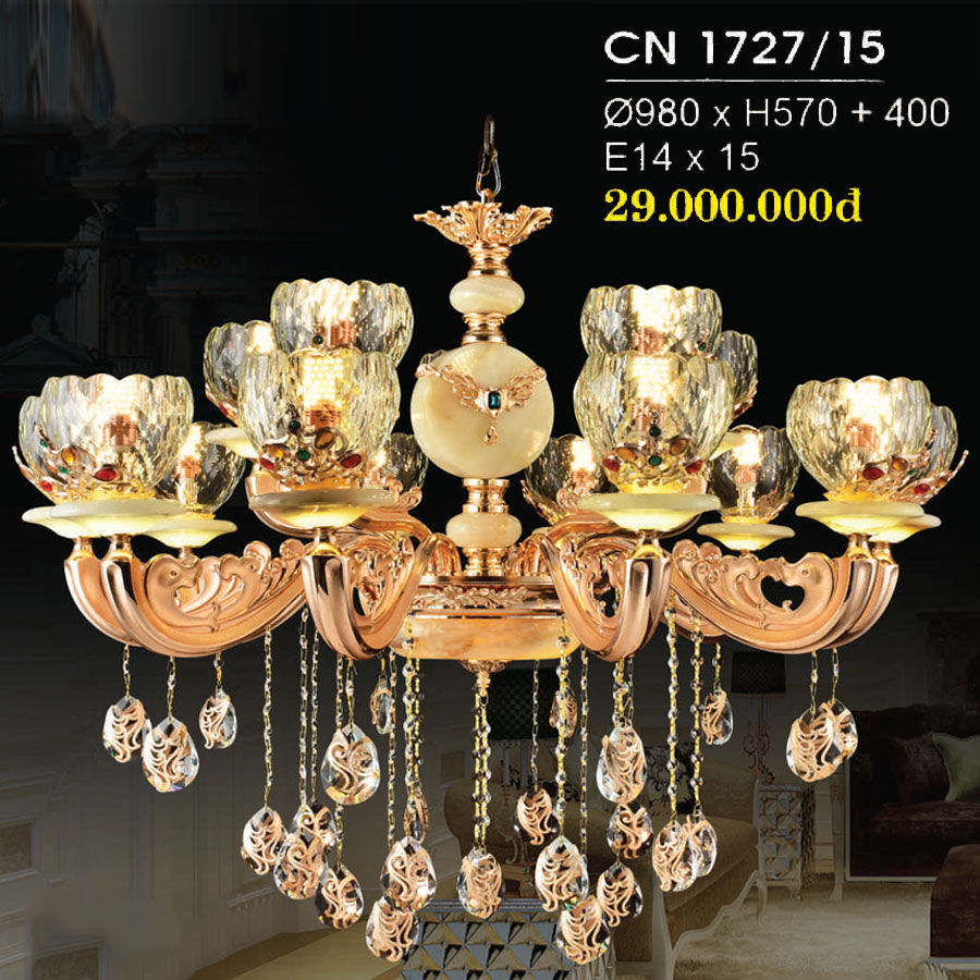 Đèn Chùm Trang Trí Hiện Đại Mẫu Mới Nhất CN-1727/15