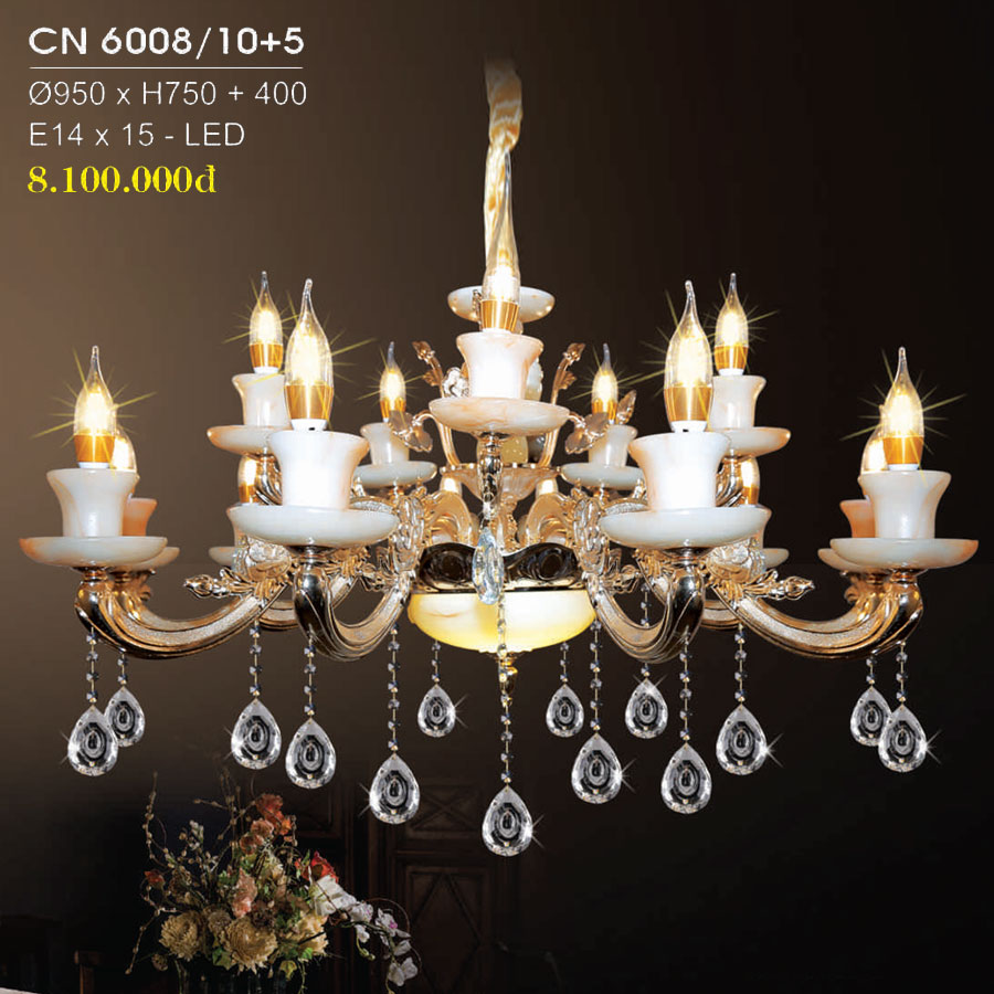 Đèn Chùm Trang Trí Hiện Đại Mẫu Mới Nhất CN-6008/10+5