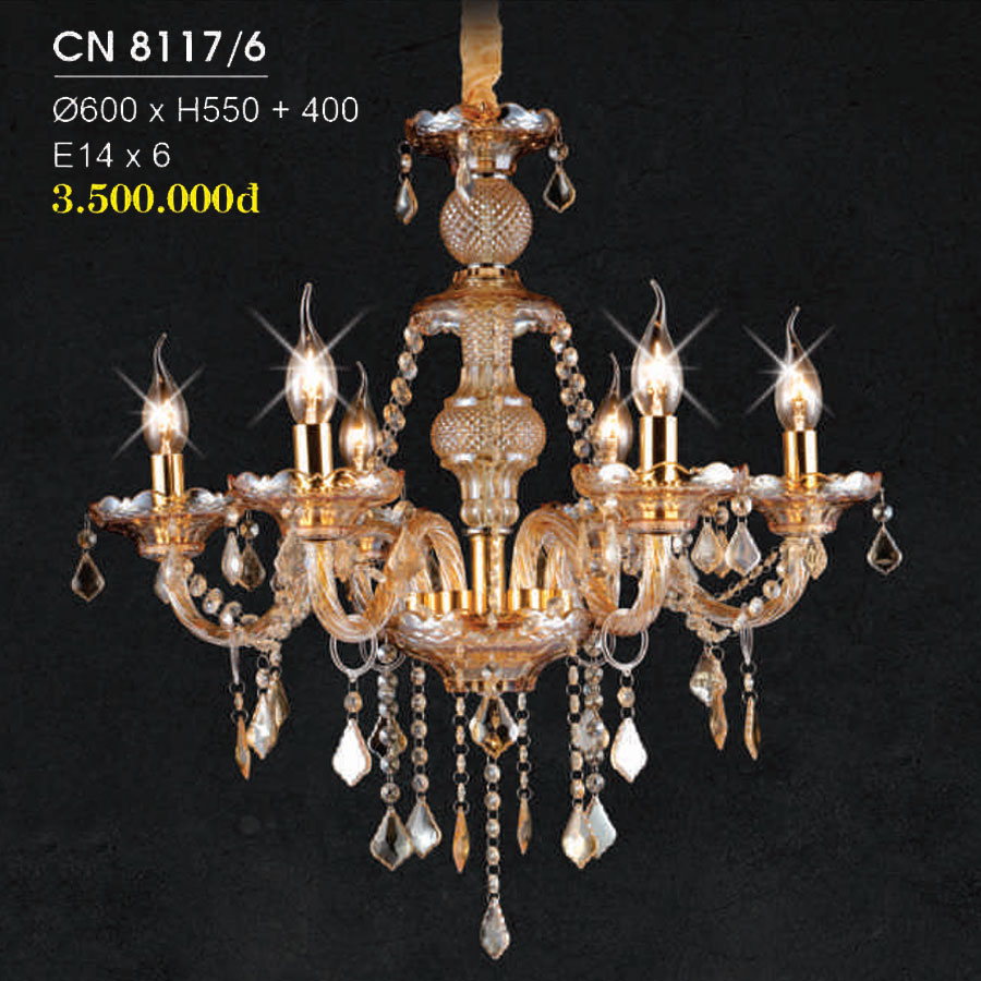Đèn Chùm Trang Trí Hiện Đại Mẫu Mới Nhất CN-8117/6