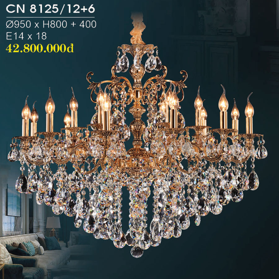 Đèn Chùm Trang Trí Hiện Đại Mẫu Mới Nhất CN-8125/12+6