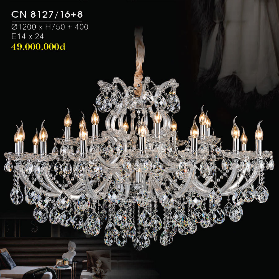 Đèn Chùm Trang Trí Hiện Đại Mẫu Mới Nhất CN-8127/16+8