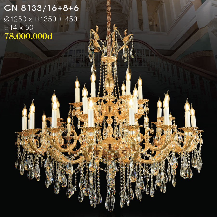 Đèn Chùm Trang Trí Hiện Đại Mẫu Mới Nhất CN-8133/16+8+6
