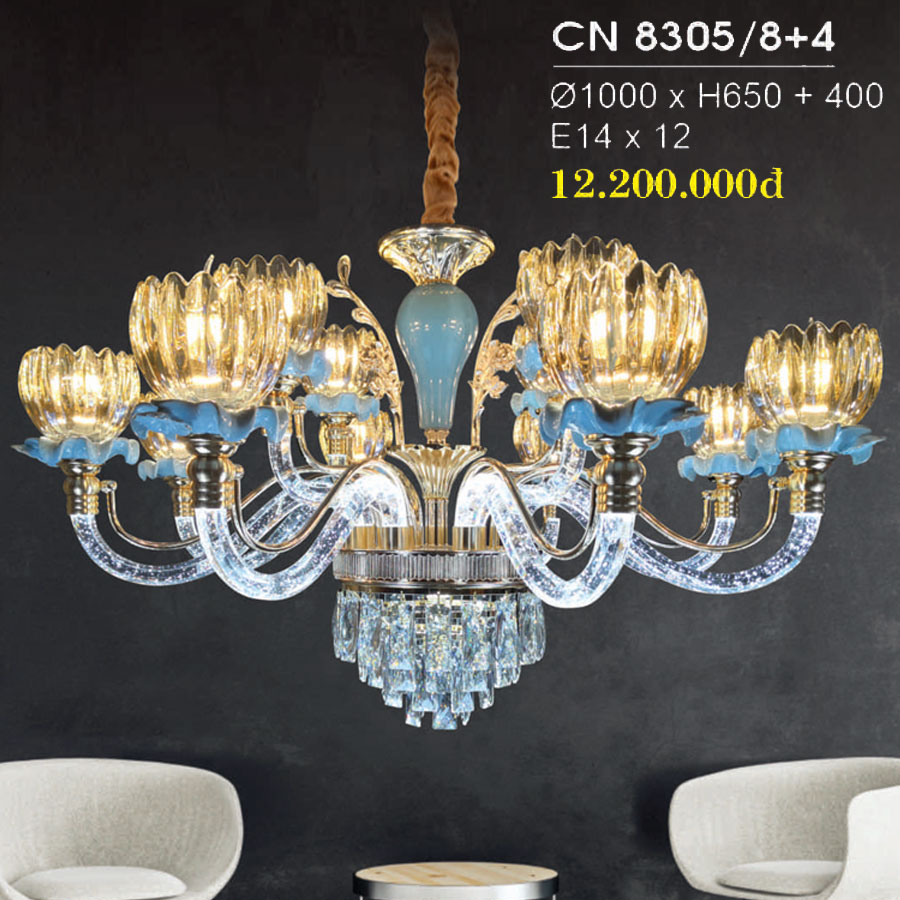Đèn Chùm Trang Trí Hiện Đại Mẫu Mới Nhất CN-8305/8+4