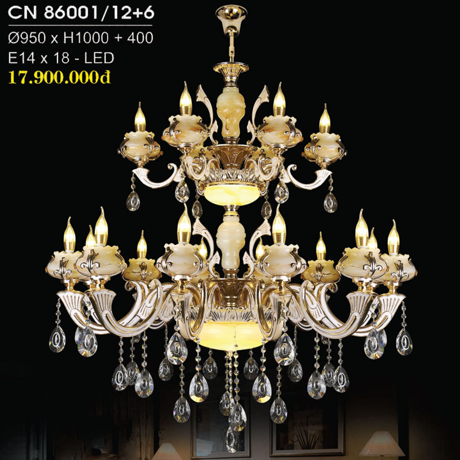Đèn Chùm Trang Trí Hiện Đại Mẫu Mới Nhất CN-86001/12+6