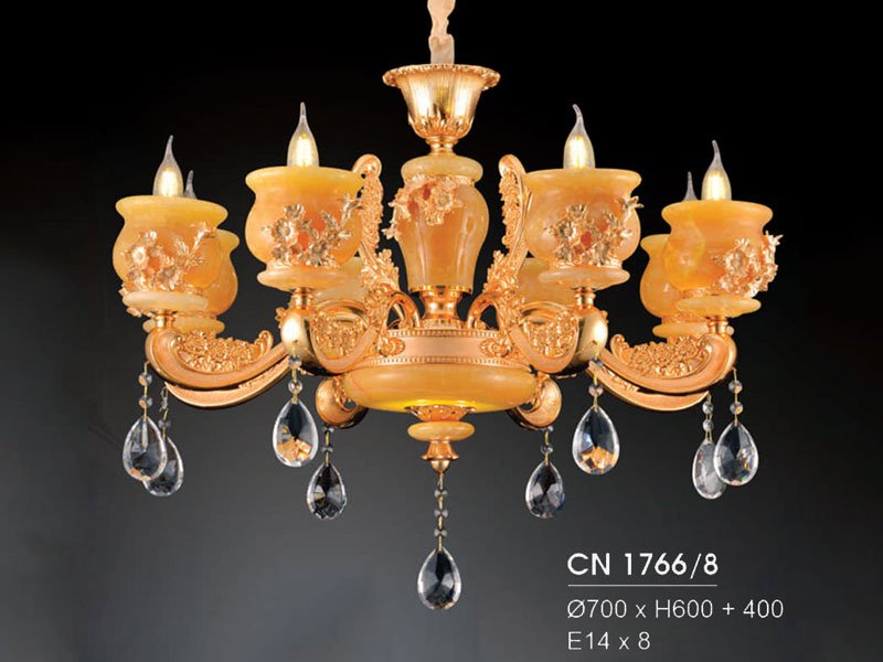 Đèn Chùm Trang Trí Phòng Khách HFCN-1766/10+5 Thiết Kế Hiện Đại