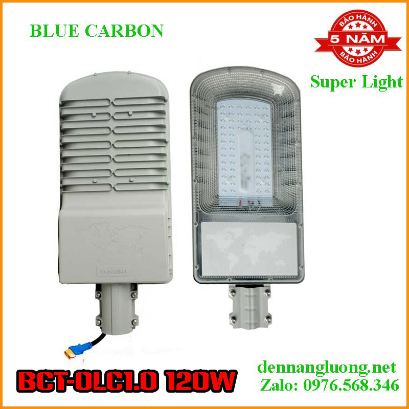 Đèn Đường Năng Lượng Mặt Trời Blue Carbon BCT-OLC1.0 120W Bảo Hành 5 Năm