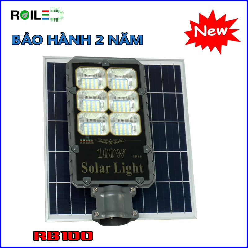 Đèn đường Roiled RB100W cao cấp| Pin rời