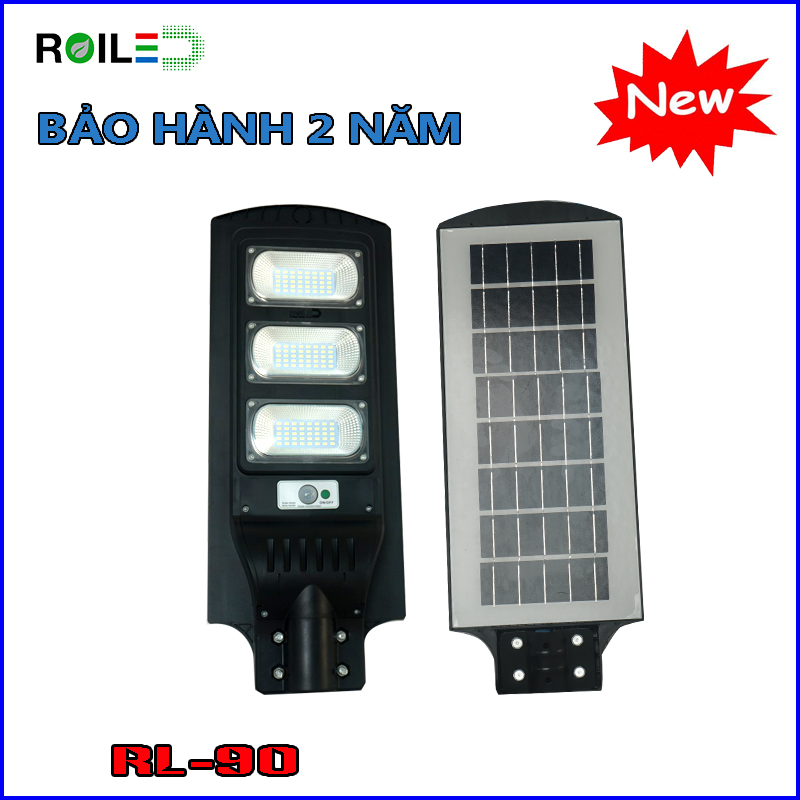 Đèn đường Roiled RL90W| pin liền thể