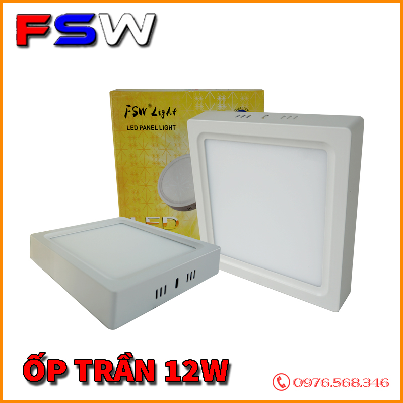 Đèn ốp trần FSW 12W hình vuông