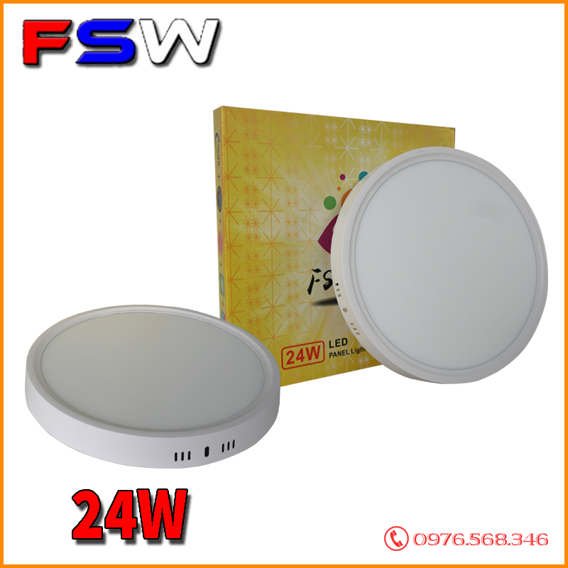 Đèn ốp trần FSW 24W tròn| 2 chế độ sáng