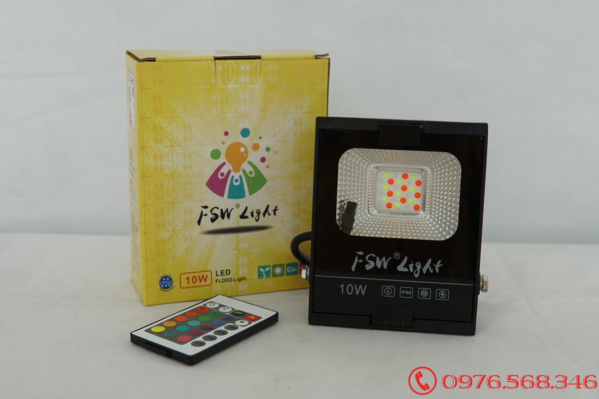 Đèn pha FSW 10W nhiều màu
