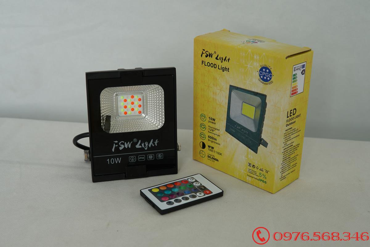Đèn pha FSW 10W nhiều màu