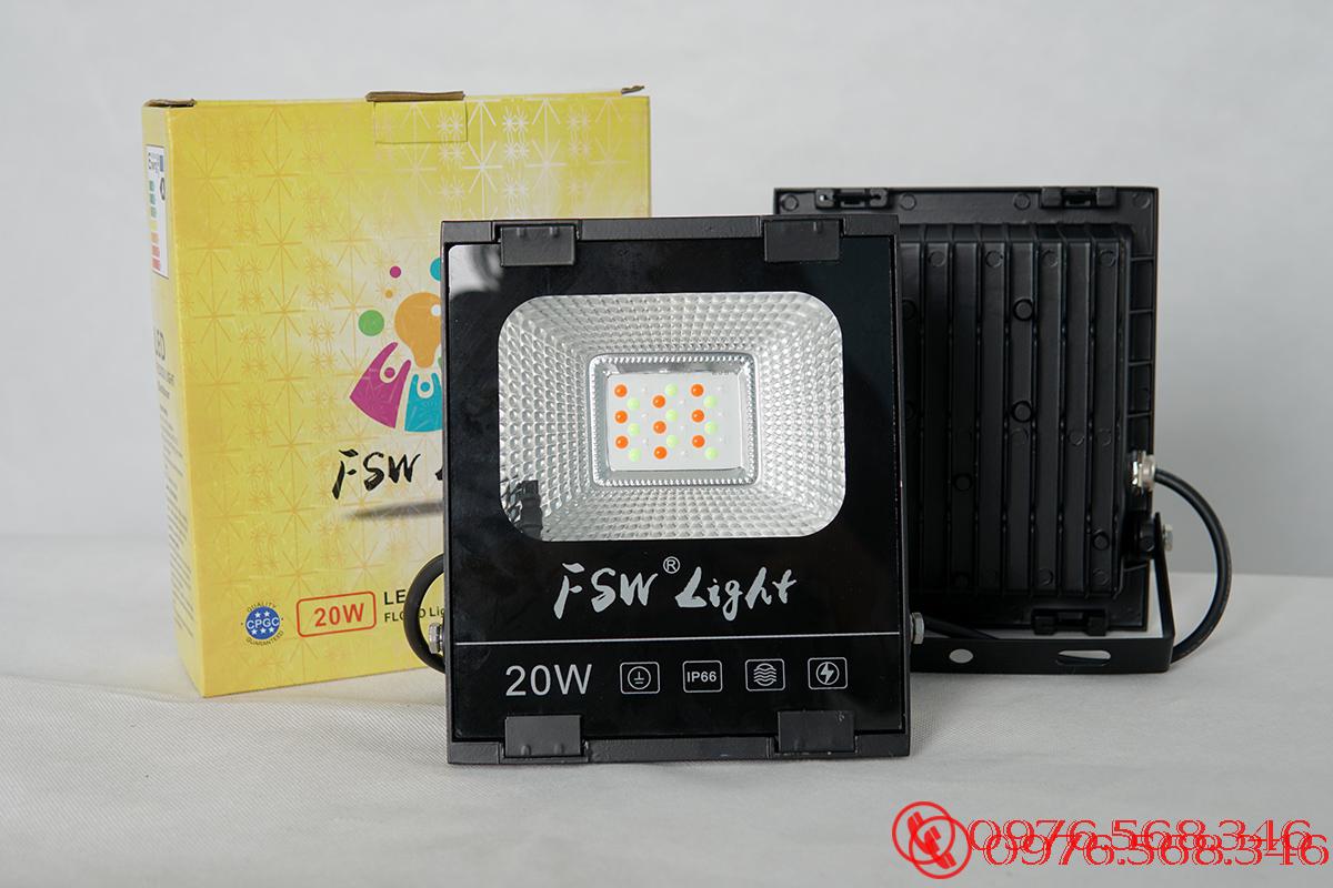 Đèn pha FSW 20W nhiều màu