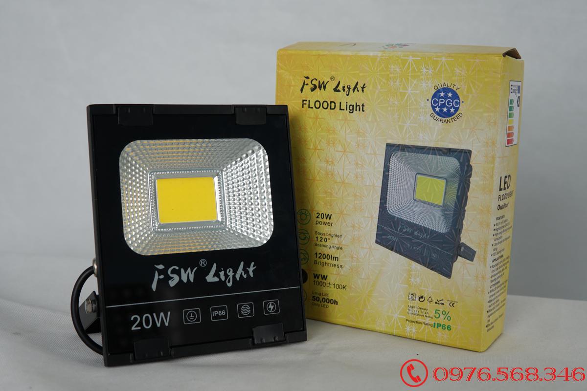 Đèn pha FSW 20W nhiều màu