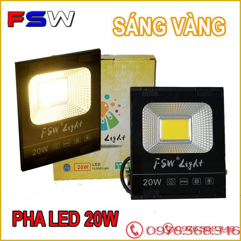 Đèn pha FSW 20W nhiều màu