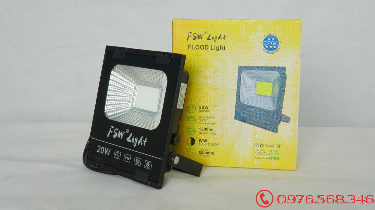 Đèn pha FSW 20W nhiều màu