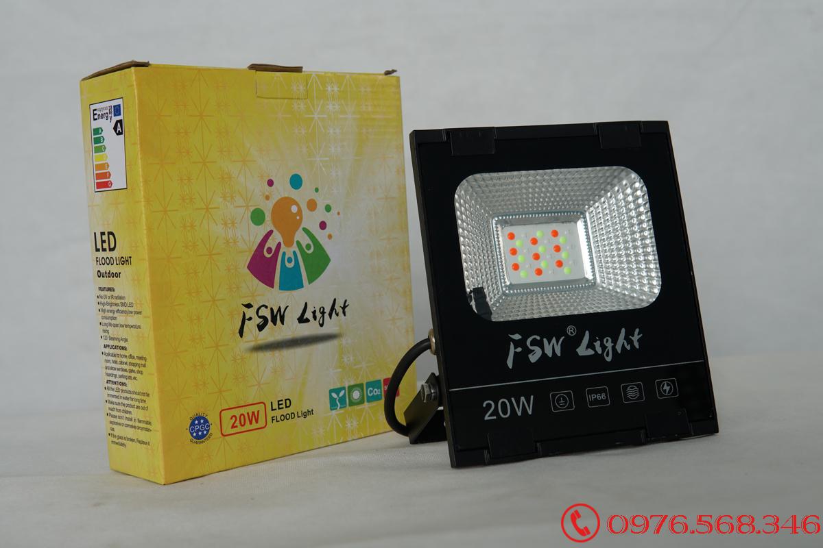 Đèn pha FSW 20W nhiều màu