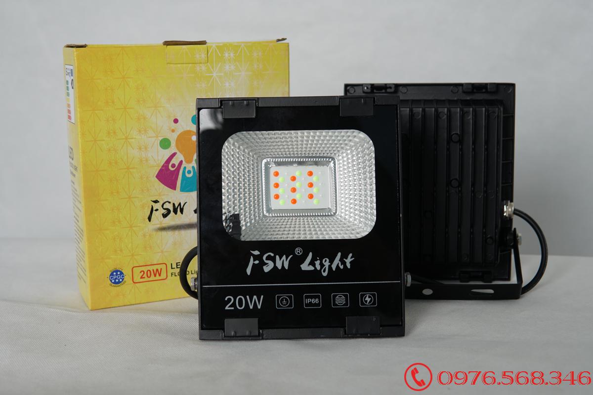 Đèn pha FSW 20W nhiều màu