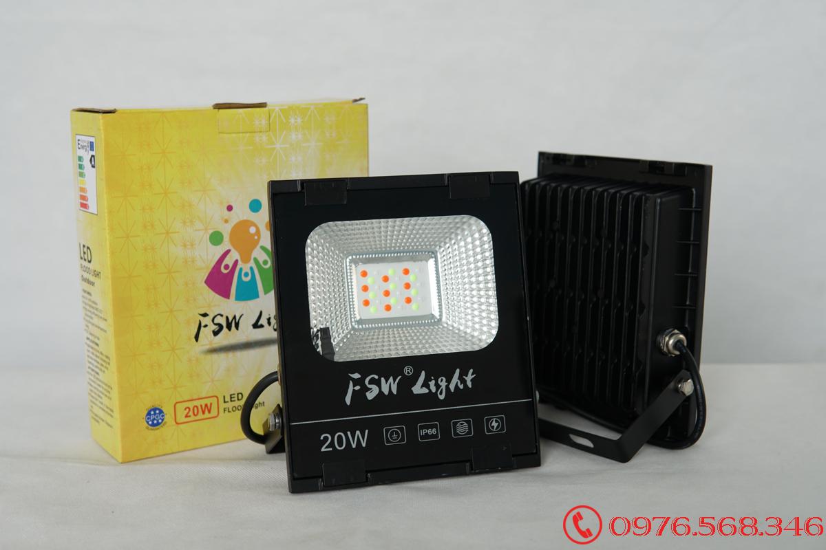 Đèn pha FSW 20W nhiều màu