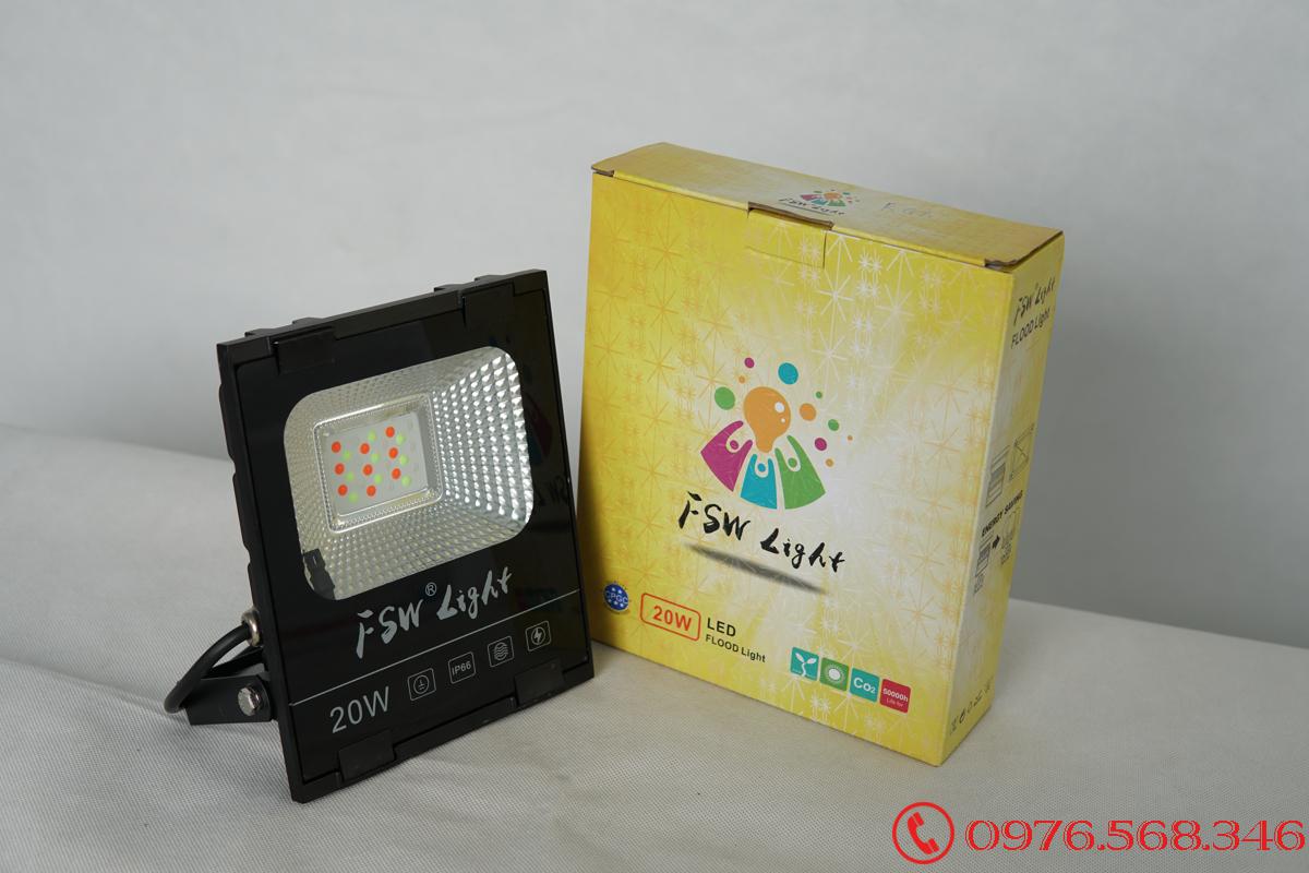Đèn pha FSW 20W nhiều màu