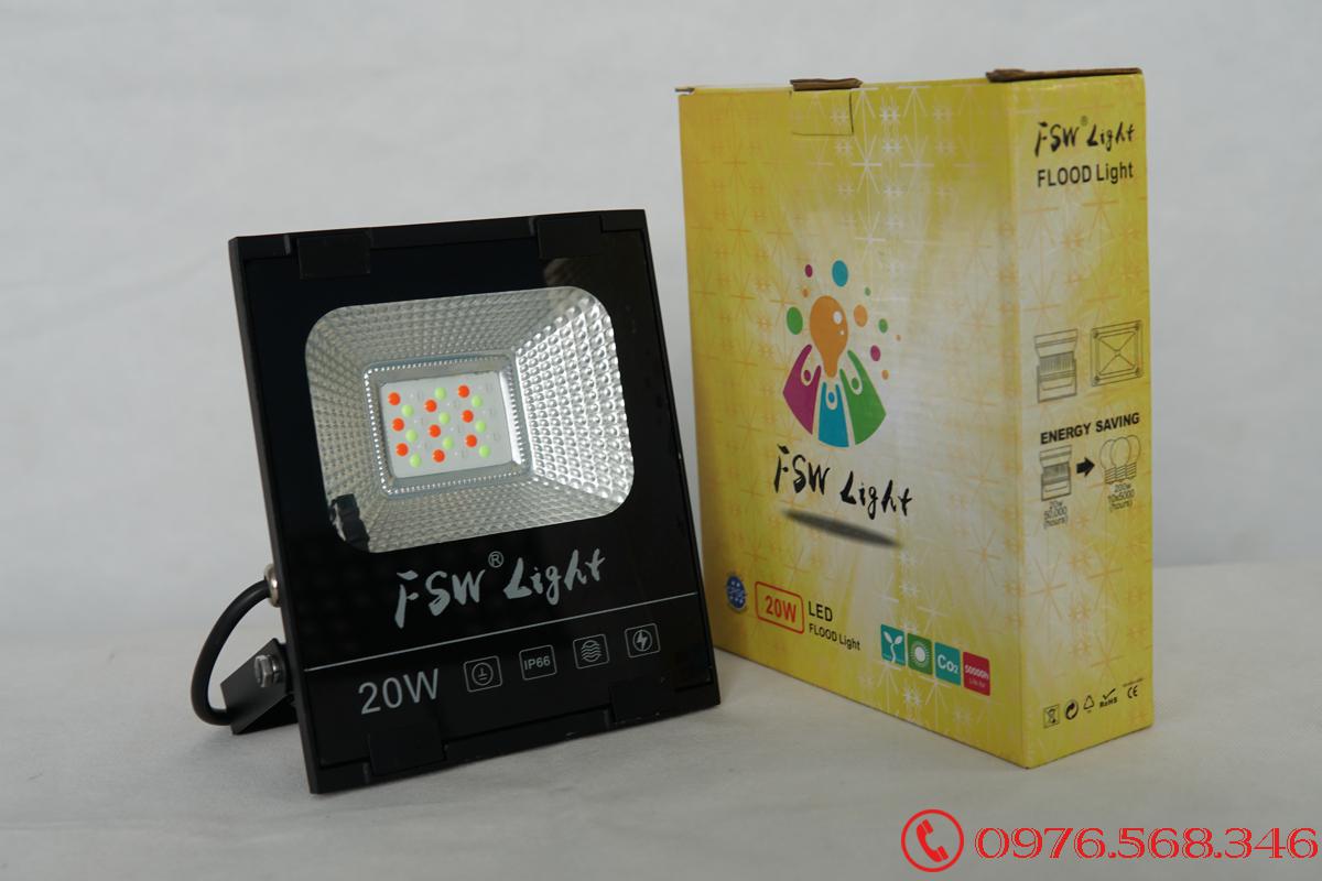 Đèn pha FSW 20W nhiều màu