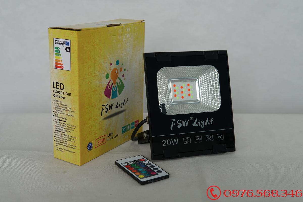Đèn pha FSW 20W nhiều màu