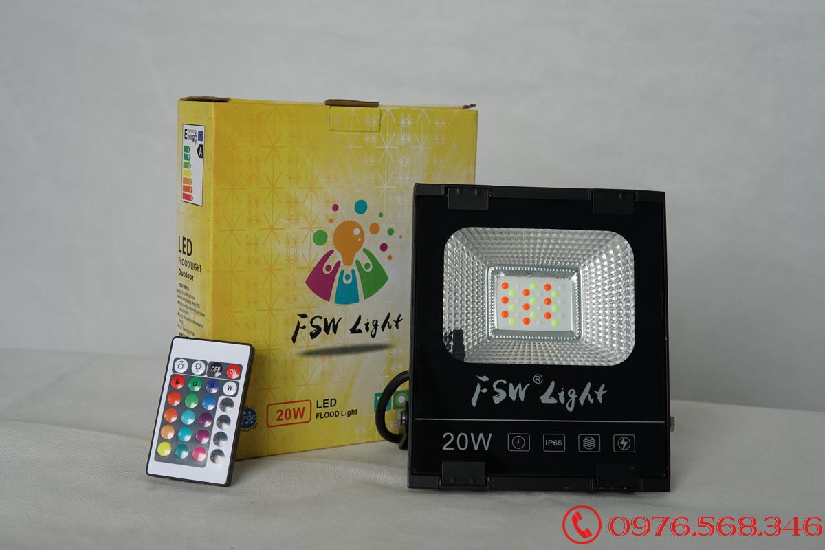 Đèn pha FSW 20W nhiều màu