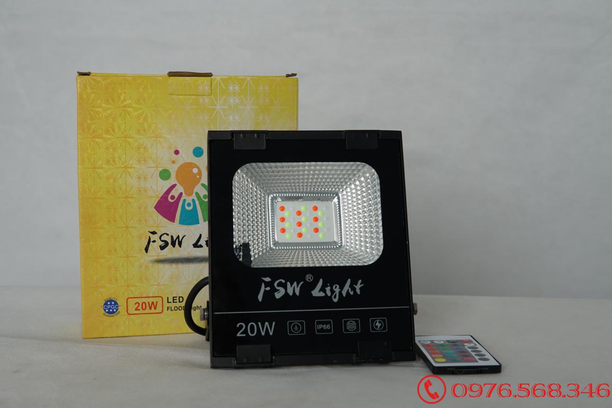 Đèn pha FSW 20W nhiều màu