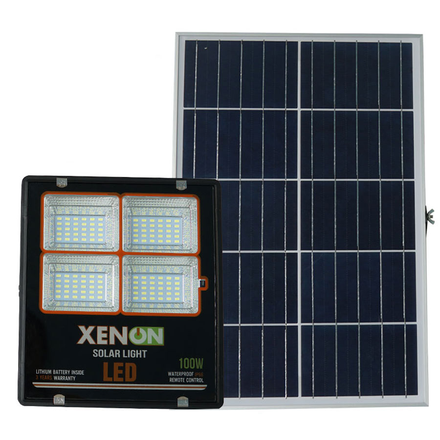 Đèn pha Năng Lượng mặt Trời 100W Chính hãng Xenon CX100W