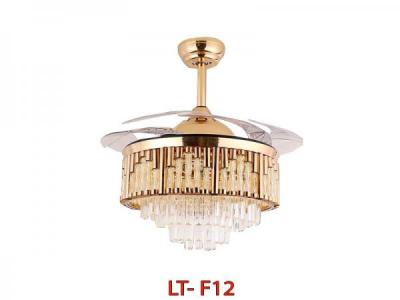 Đèn Quạt Trang Trí 2 Trong 1 LT-9207 Có Pha Lê Trang Trí Siêu Đẹp