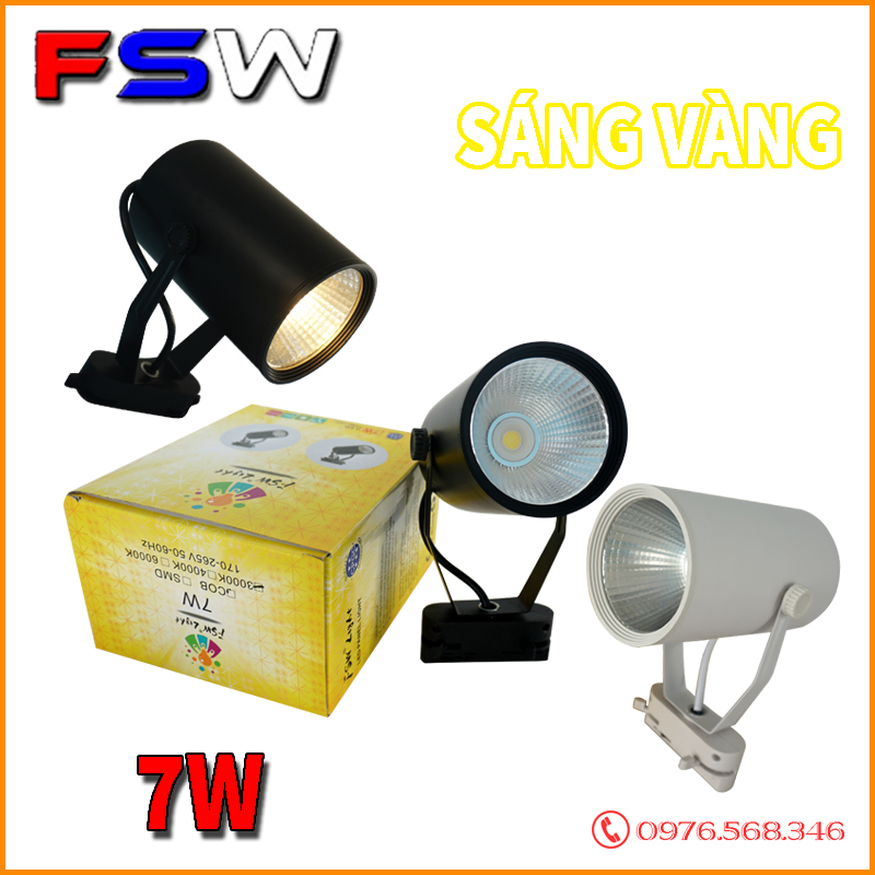 Đèn rọi tiêu điểm FSW 7W ánh sáng vàng