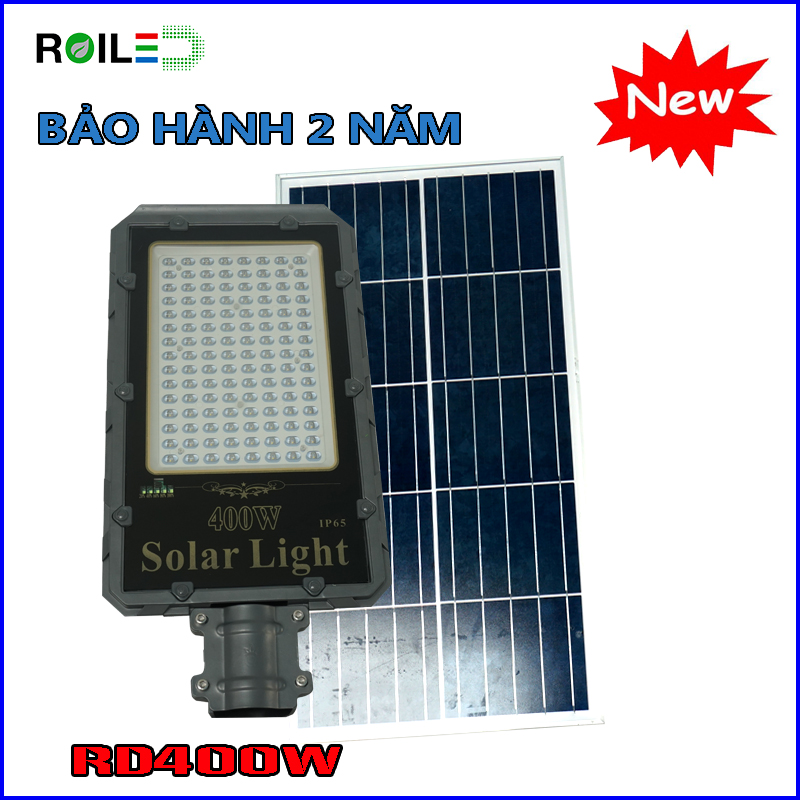Đèn Roiled RD400W cao cấp| đèn đường NMLT pin rời