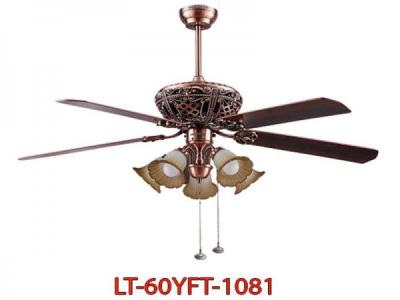 Đèn Trang Trí  LT-60YFT-108 Có Quạt Cánh Gỗ Trang Trí Phòng Khách
