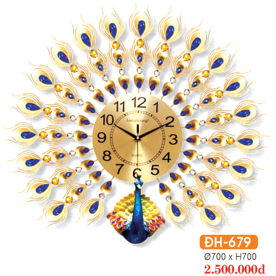Đồng Hồ Decor Trang Trí Phòng Khách HF-679