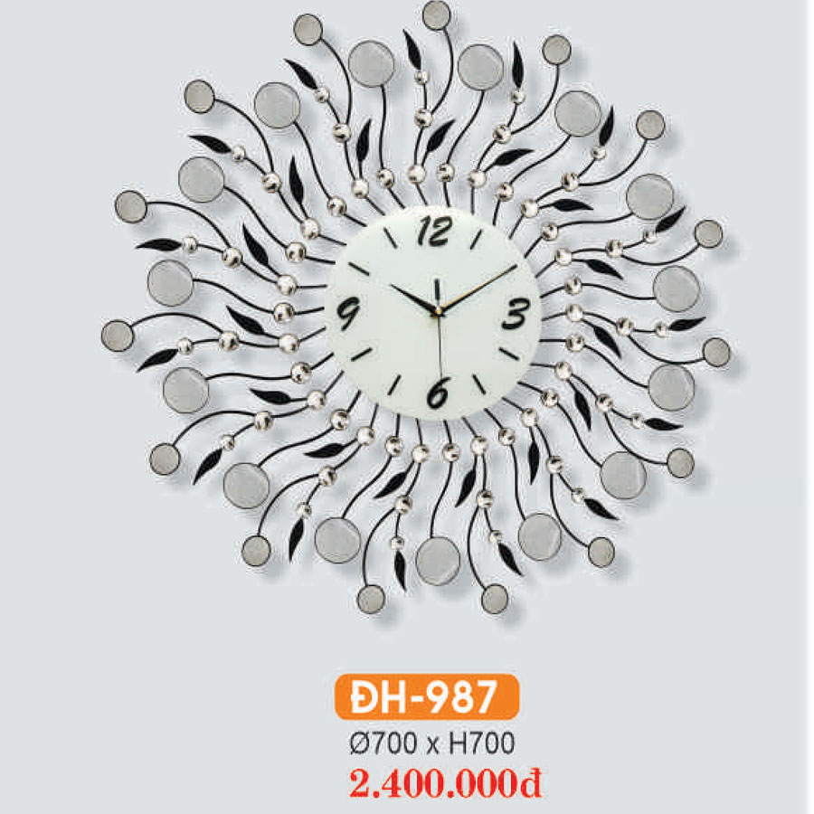 Đồng Hồ Decor Trang Trí Phòng Khách HF-987