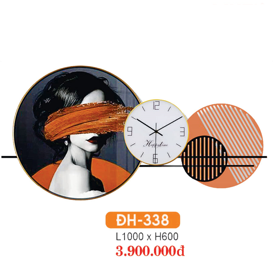 Đồng Hồ Decor Trang Trí Sang Trong HF-338