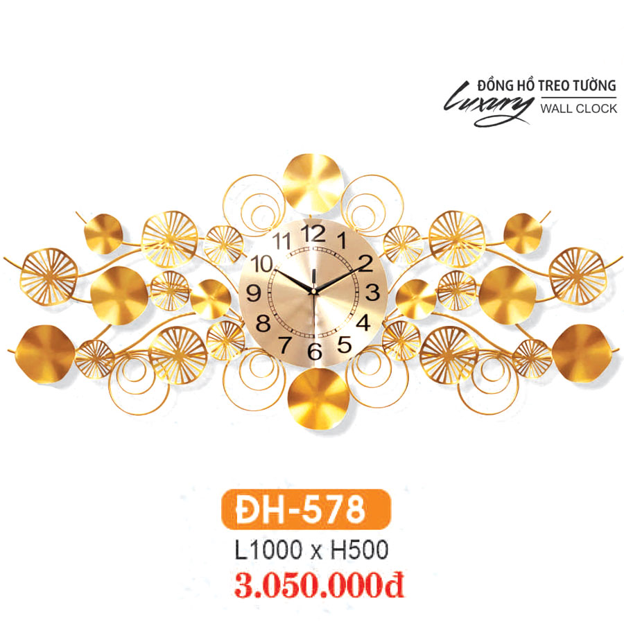 Đồng Hồ Trang Trí Decor Phòng Khách HF-578