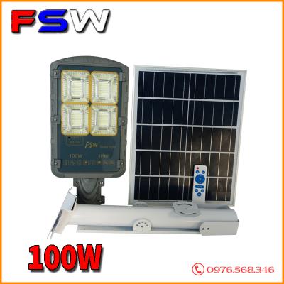 Đèn đường FSW 100W siêu sáng| năng lượng mặt trời