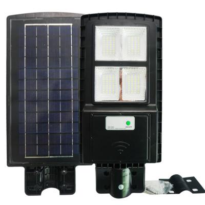 Đèn đường năng lượng mặt trời 60W tấm pin liền thể FSW-LT60w