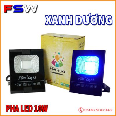 Đèn pha FSW 10W xanh dương| đèn pha COB giá rẻ