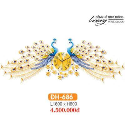 Đồng Hồ Decor Trang Trí Phòng Khách HF-686