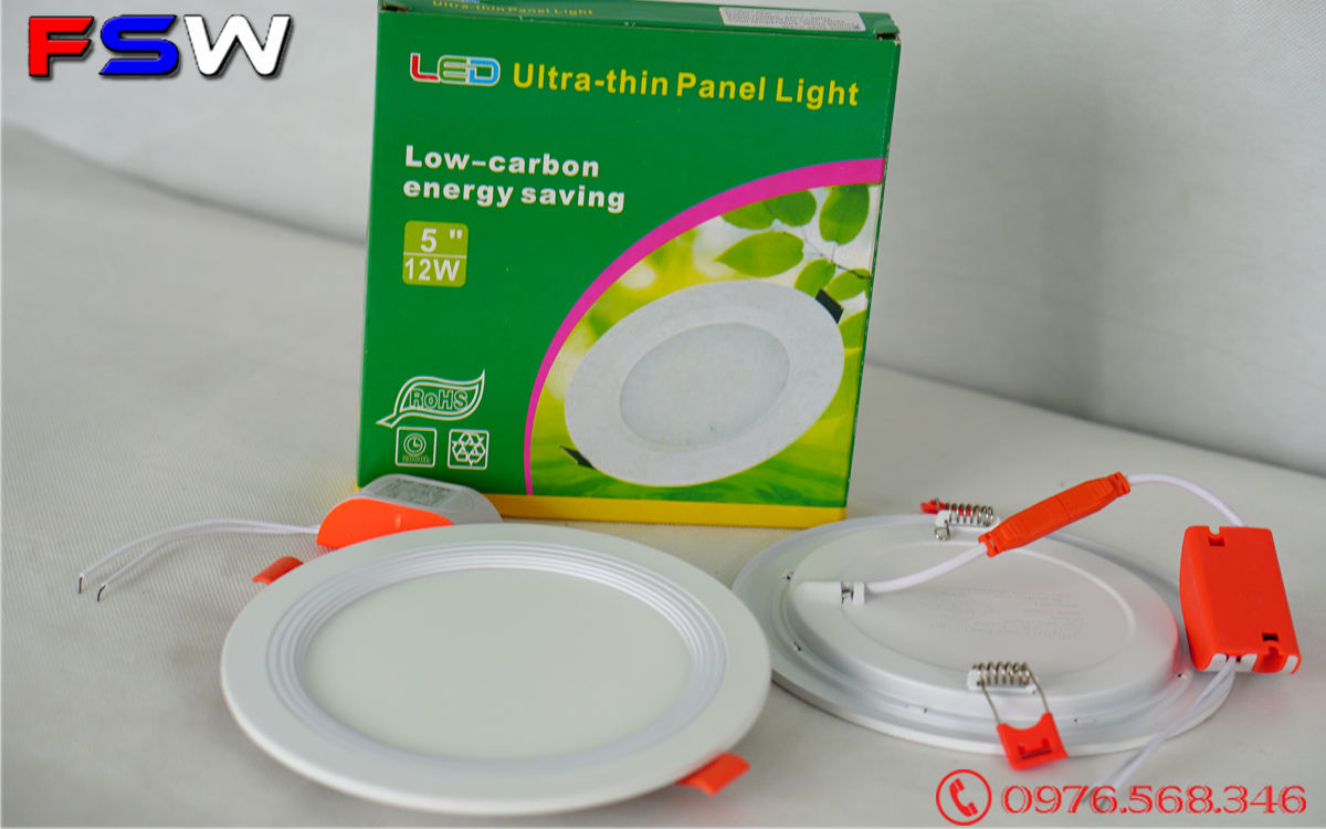 Đèn âm trần 12W sáng trắng| đèn led tiết kiệm điện
