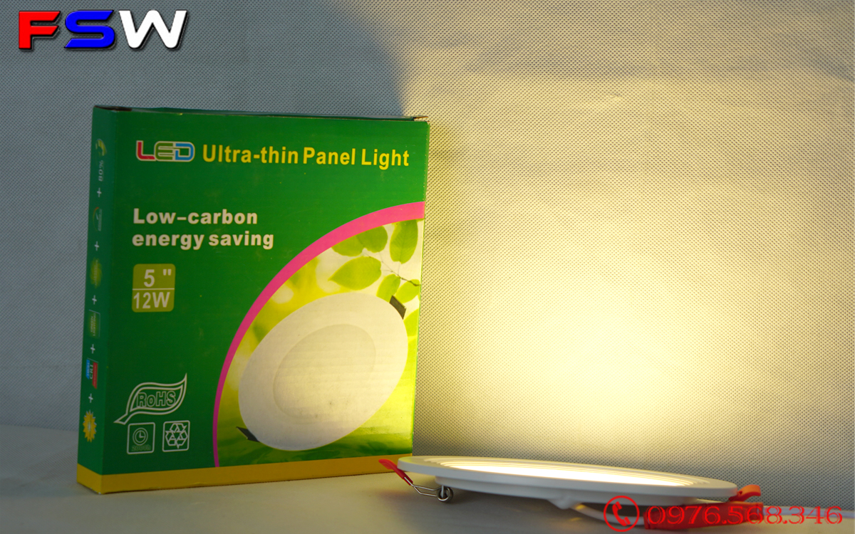 Đèn led âm trần 12W| ánh sáng vàng| giá kho