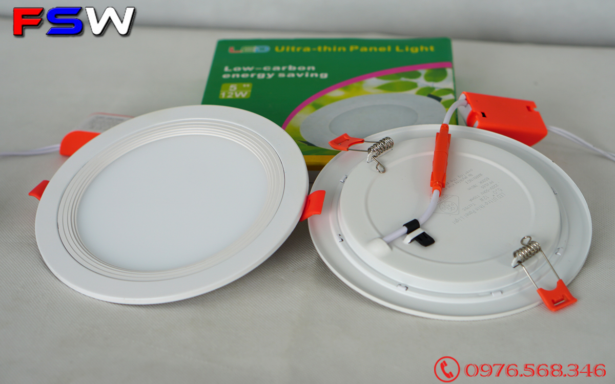 Đèn led âm trần 12W| ánh sáng vàng| giá kho