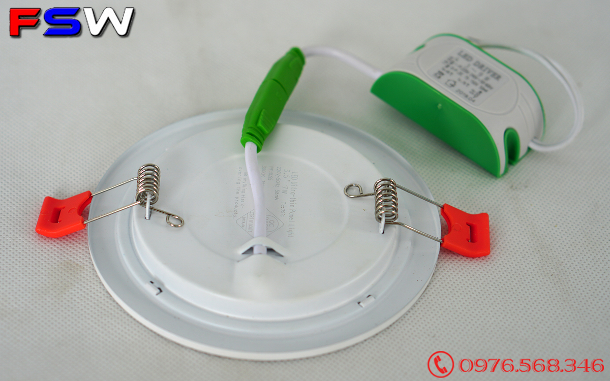 Đèn led âm trần 7w| ánh sáng vàng
