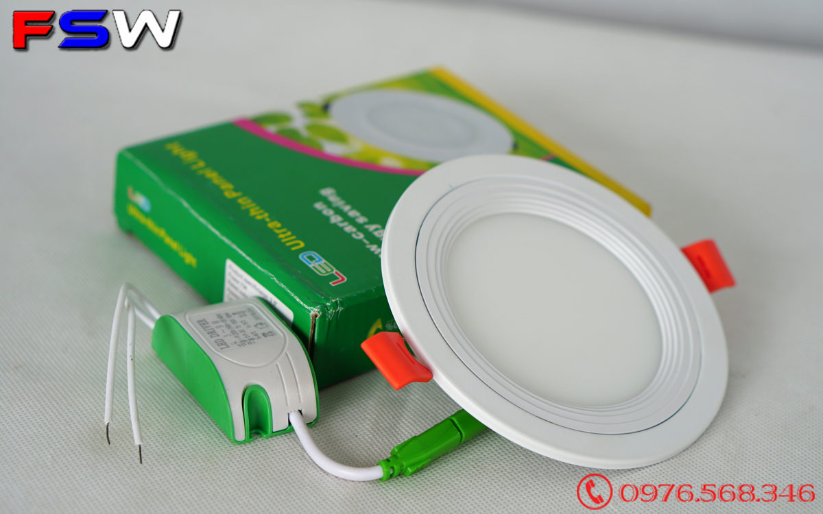 Đèn led âm trần 7w| ánh sáng vàng