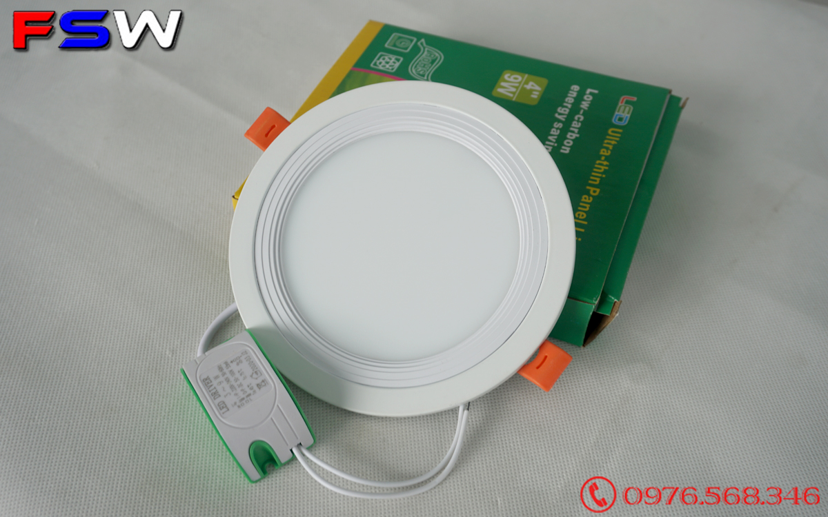 Đèn led âm trần 9w| ánh sáng vàng