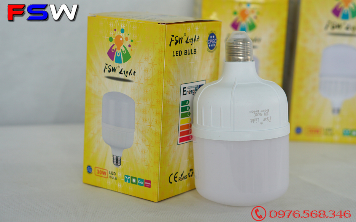 Đèn led FSW 30W| bóng búp E27