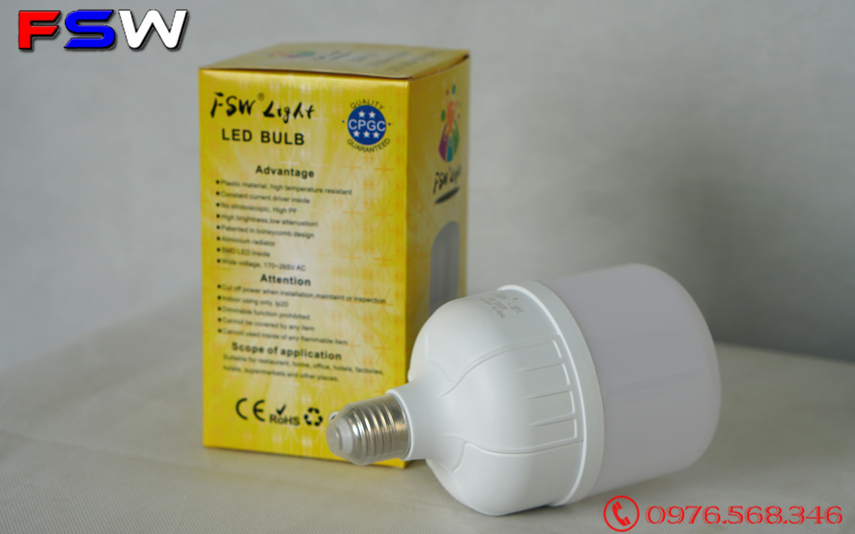 Đèn led FSW 30W| bóng búp E27